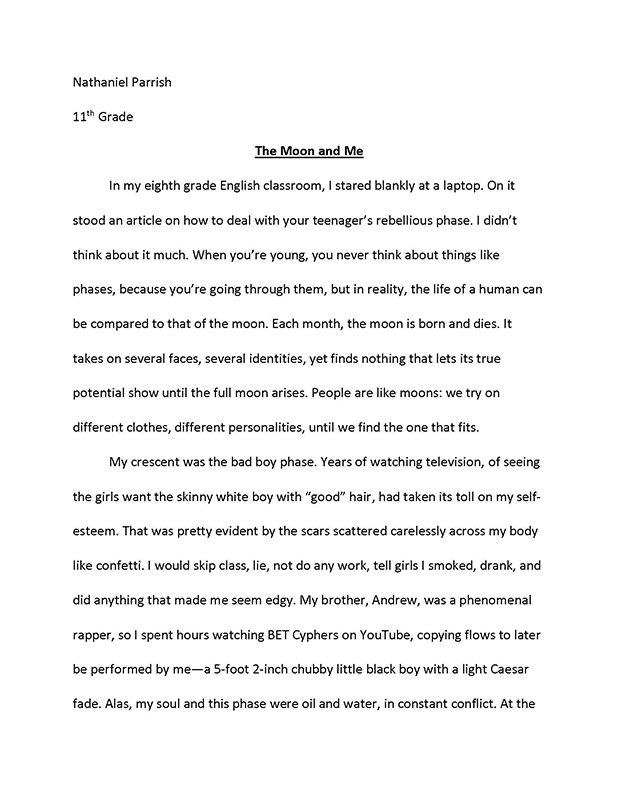 essay on if i were on the moon